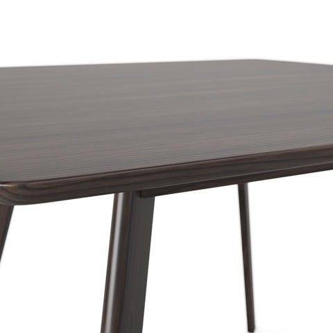 Wesley Mid-Century Modern Square Dining Table 36" (Charcoal Walnut)